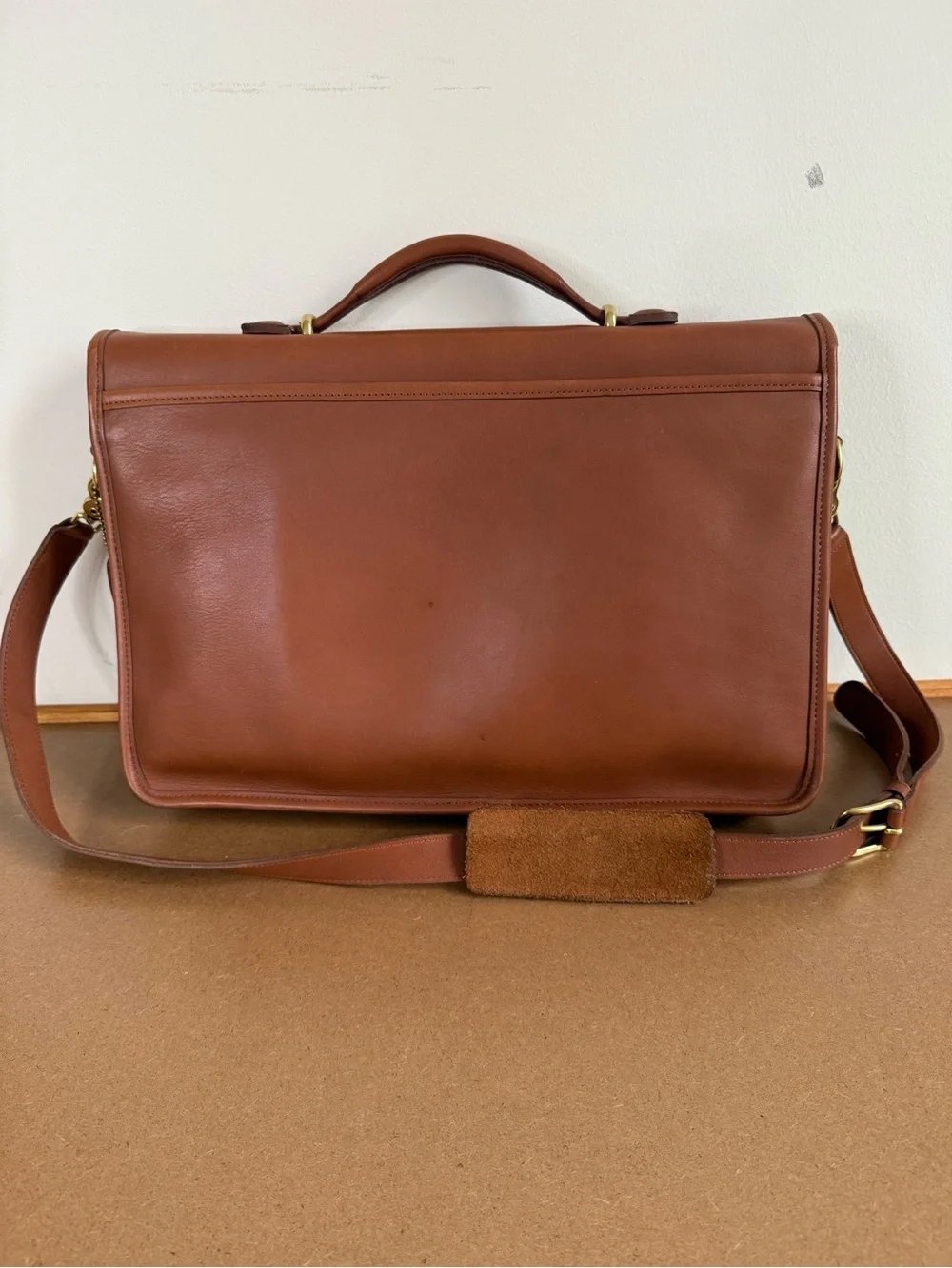 Coach leather messenger